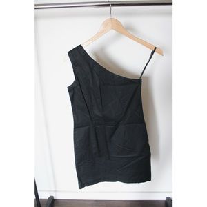 Gap One-Shoulder Black Dress